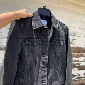 NWT Old Navy Black Distressed Jean Jacket